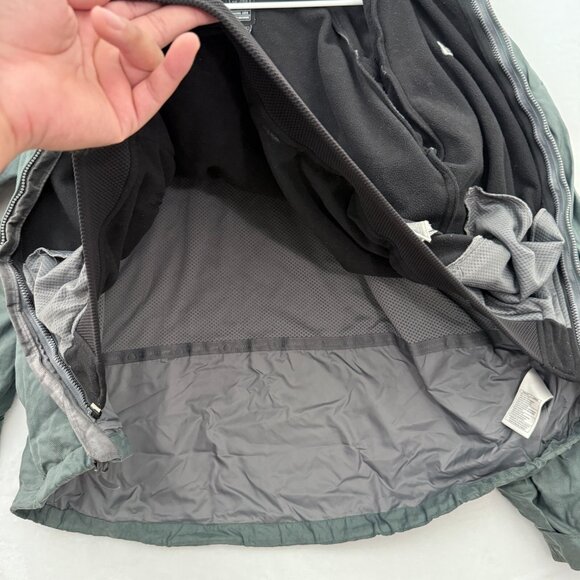 Nike ACG 3 In 1 Jacket Mens M Gray Full Zip Hooded Fleece Line Thermal Layer - Picture 8 of 12